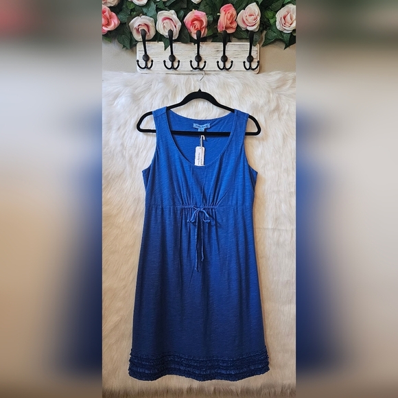 Tommy Bahama Arden Short Ruffle Dress (Cobalt Sea) - Picture 1 of 8